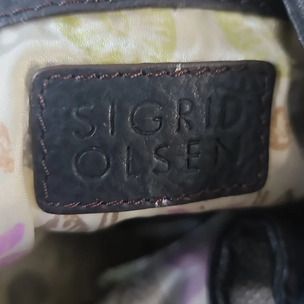 Sigrid Olsen Vintage 90's Leather Hardware Hobo Shoulder Bag